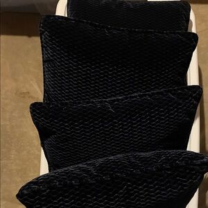 Blue Velvet Cushions(4)
